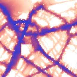 Daytime road noise heatmap for SW1P 1NH