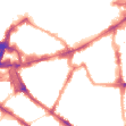 Night-time road noise heatmap for SW1P 1WG