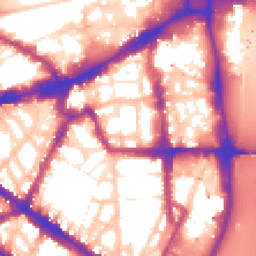 Daytime road noise heatmap for SW1P 2BG