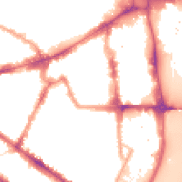 Night-time road noise heatmap for SW1P 2BG