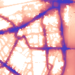 Daytime road noise heatmap for SW1P 2BQ