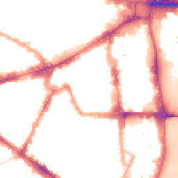 Night-time road noise heatmap for SW1P 2EP