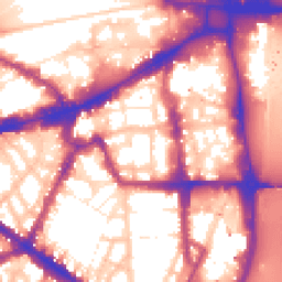 Daytime road noise heatmap for SW1P 2FD