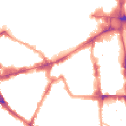 Night-time road noise heatmap for SW1P 2HX