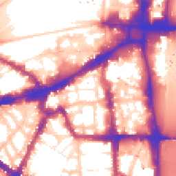 Daytime road noise heatmap for SW1P 2JF