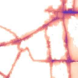 Night-time road noise heatmap for SW1P 2JF