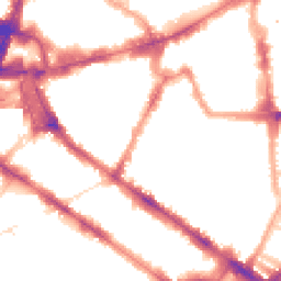 Night-time road noise heatmap for SW1P 2ND