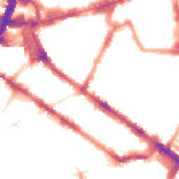 Night-time road noise heatmap for SW1P 2QT