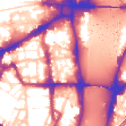 Daytime road noise heatmap for SW1P 3HP