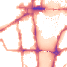 Night-time road noise heatmap for SW1P 3JU