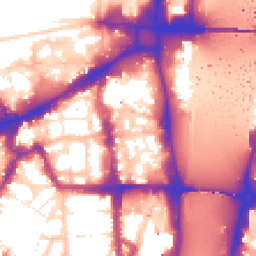 Daytime road noise heatmap for SW1P 3NQ