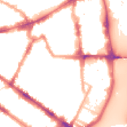 Night-time road noise heatmap for SW1P 4EW