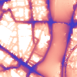 Daytime road noise heatmap for SW1P 4JH