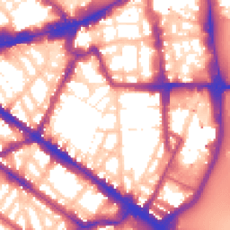Daytime road noise heatmap for SW1P 4NH