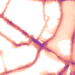 Night-time road noise heatmap for SW1P 4PU