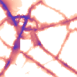 Night-time road noise heatmap for SW1V 1AA