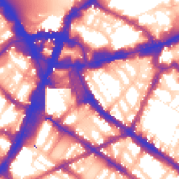 Daytime road noise heatmap for SW1V 1AE