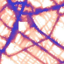 Daytime road noise heatmap for SW1V 1AG