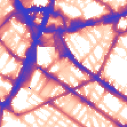 Daytime road noise heatmap for SW1V 1AJ