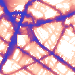Daytime road noise heatmap for SW1V 1BB