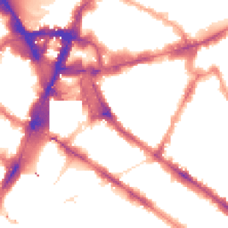Night-time road noise heatmap for SW1V 1BP