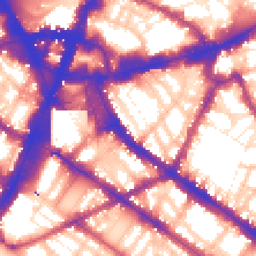Daytime road noise heatmap for SW1V 1BS