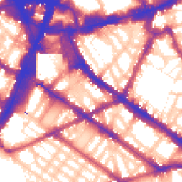 Daytime road noise heatmap for SW1V 1DE