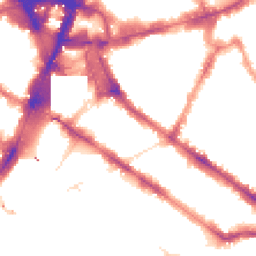 Night-time road noise heatmap for SW1V 1DE