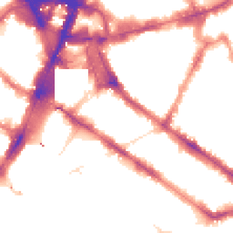 Night-time road noise heatmap for SW1V 1DU