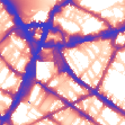 Daytime road noise heatmap for SW1V 1EJ