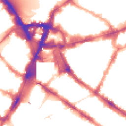 Night-time road noise heatmap for SW1V 1EJ