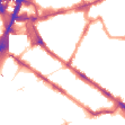 Night-time road noise heatmap for SW1V 1ER