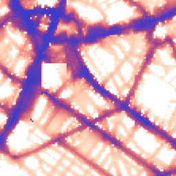 Daytime road noise heatmap for SW1V 1HN