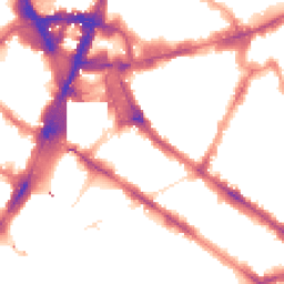 Night-time road noise heatmap for SW1V 1HN