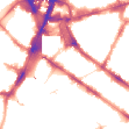 Night-time road noise heatmap for SW1V 1HS