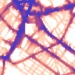 Daytime road noise heatmap for SW1V 1HU