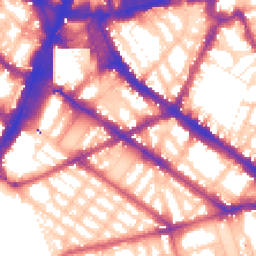 Daytime road noise heatmap for SW1V 1JD