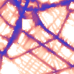Daytime road noise heatmap for SW1V 1JE