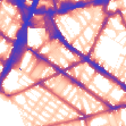 Daytime road noise heatmap for SW1V 1JF