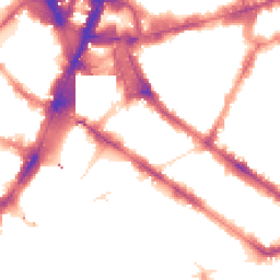 Night-time road noise heatmap for SW1V 1JG