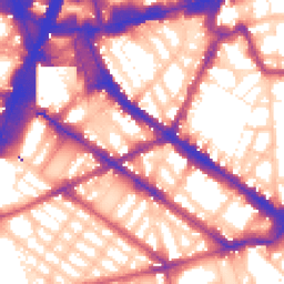 Daytime road noise heatmap for SW1V 1JH