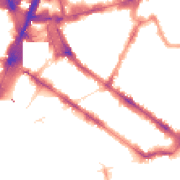 Night-time road noise heatmap for SW1V 1JH