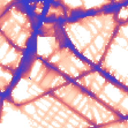 Daytime road noise heatmap for SW1V 1JJ