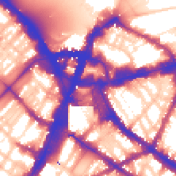 Daytime road noise heatmap for SW1V 1JR