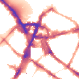 Night-time road noise heatmap for SW1V 1JR
