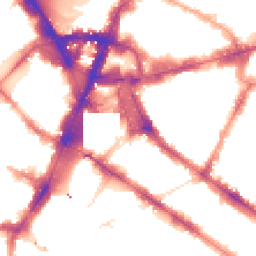 Night-time road noise heatmap for SW1V 1LQ