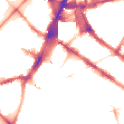 Night-time road noise heatmap for SW1V 1NS