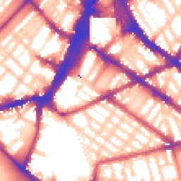 Daytime road noise heatmap for SW1V 1NZ