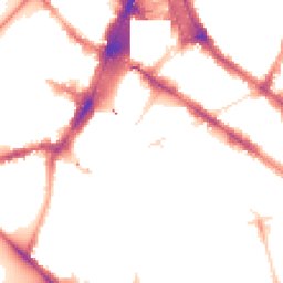 Night-time road noise heatmap for SW1V 1PB