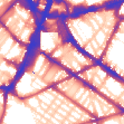 Daytime road noise heatmap for SW1V 1PP